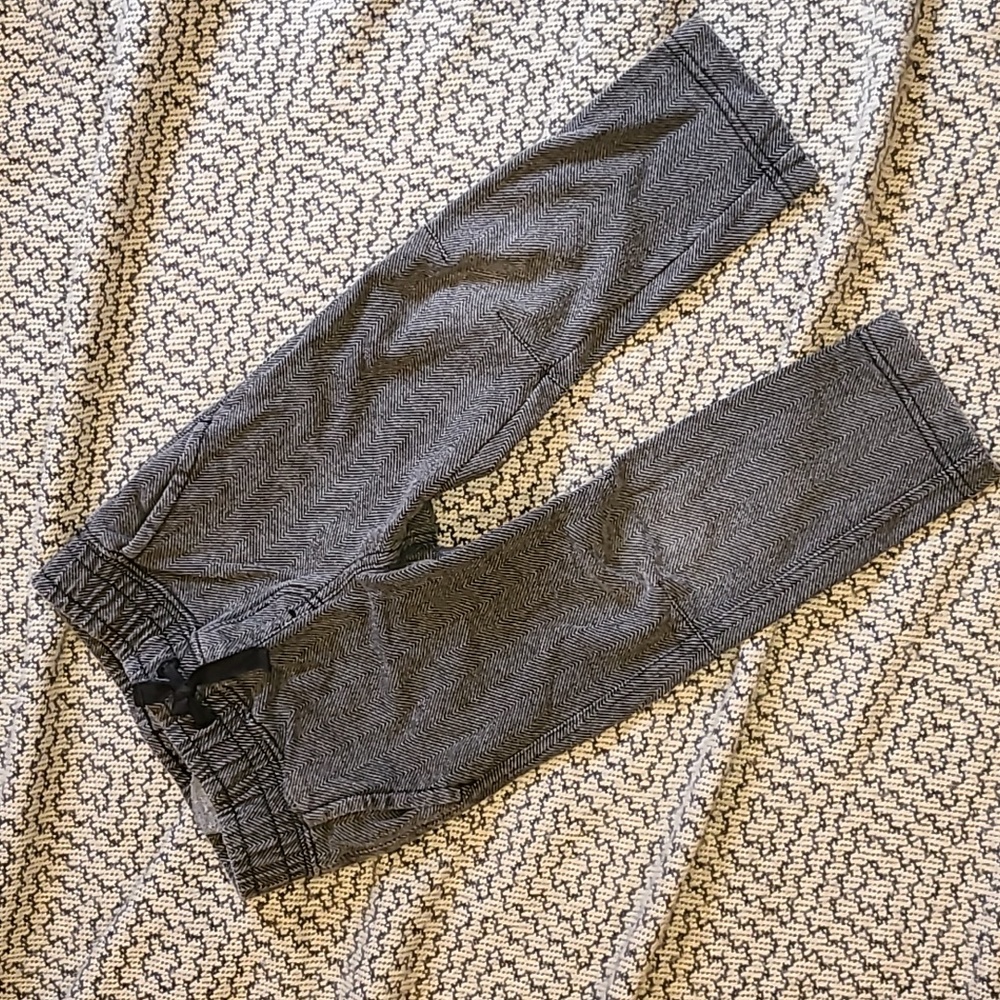 Tea Collection Twill Joggers in Black and Dark Grey Size 3